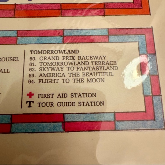 NWT. Disney 50th Anniversary Vault Series Magic Kingdom Folded paper Map. - Picture 7 of 13